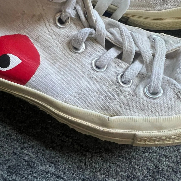 Comme Des Garçons Converse High Top Sneakers, size 6 - Picture 11 of 12